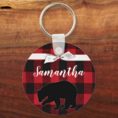 Gepersonaliseerd Sleutelhanger Red Buffalo Plays B (Voorkant)