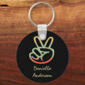 Gepersonaliseerd: Sleutelhanger voor vredessignali (Voorkant)