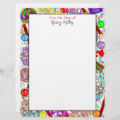 Gepersonaliseerd Snoep en koekjes Briefhoofd (Voorkant / Achterkant)