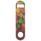 Gepersonaliseerd Snoep Gumdrops Quirky Speed Flessenopener (Achterkant)