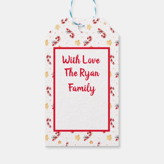 Gepersonaliseerd Snoep verpakt Cadeaulabel (Achterkant)