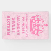 Gepersonaliseerd snoepje 16 spandoek (Horizontaal)