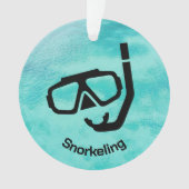 Gepersonaliseerd Snorkelen Ornament (voorkant)