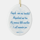 Gepersonaliseerd Snowflake Ornament (Rechts)