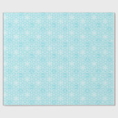 Gepersonaliseerd Snowflake Vakantie inpakpapier (Vlak)