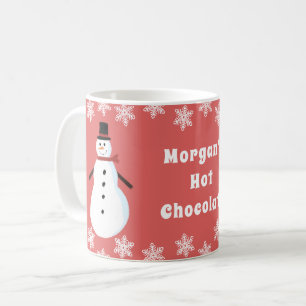 Gepersonaliseerd Snowman Hot Chocolade Koffiemok