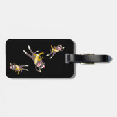 Gepersonaliseerd Sock Monkey met Banana Swords Bagagelabel (Achterkant horizontaal)