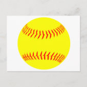 Gepersonaliseerd Softball Briefkaart (Voorkant)