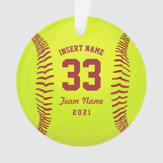 Gepersonaliseerd softwarebalteam ornament (voorkant)