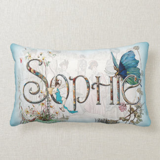 Gepersonaliseerd 'Sophie'-kussen (blauw) Kussen