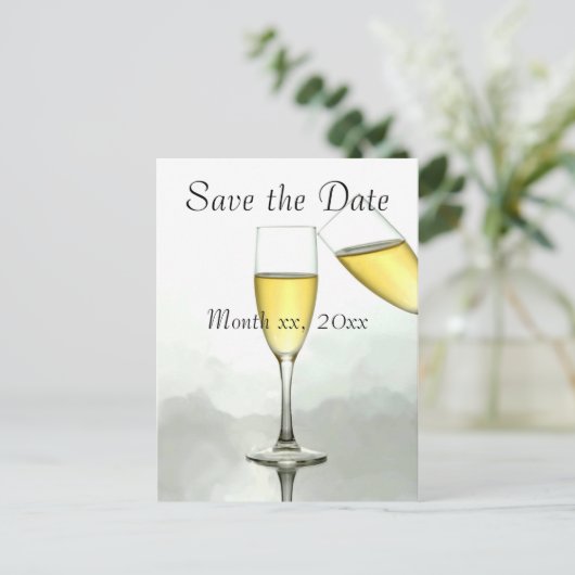 Gepersonaliseerd sparen de Datum Aankondigingskaart (Staand voorkant)