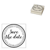 Gepersonaliseerd sparen de datum 	rubberstempel (Gestempeld)