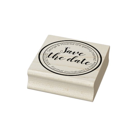 Gepersonaliseerd sparen de datum 	rubberstempel (Stempel)