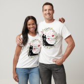 Gepersonaliseerd sparen de datum wij worden getrou t-shirt (Unisex)