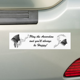 Gepersonaliseerd Speel de accordeon Bumpersticker