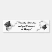 Gepersonaliseerd Speel de accordeon Bumpersticker (Voorkant)
