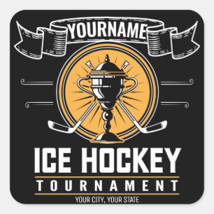 Gepersonaliseerd spel voor Trofee Player-team voor Vierkante Sticker