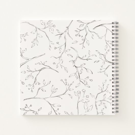 Gepersonaliseerd spiraalvormig Notitieboek takpatr (Achterkant)