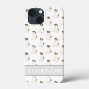 Gepersonaliseerd St. Bernard Dog iPhone 13 Mini Hoesje