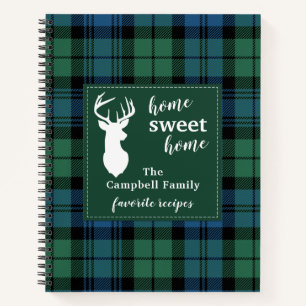 Gepersonaliseerd startpunt Tartan Campbell Pset Notitieboek