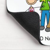 Gepersonaliseerd Stick Family One Mousepad Muismat (Hoek)