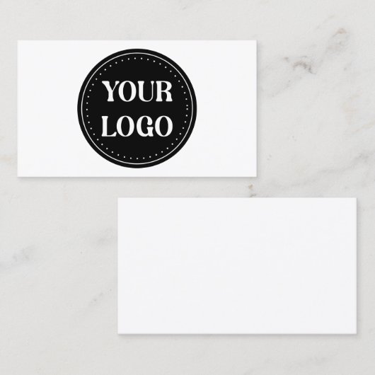 Gepersonaliseerd, stijlvol, modern en minimaal afsprakenkaartje (Voorkant / Achterkant)