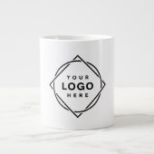 Gepersonaliseerd, stijlvol, modern en minimaal extra grote beker (Voorkant)