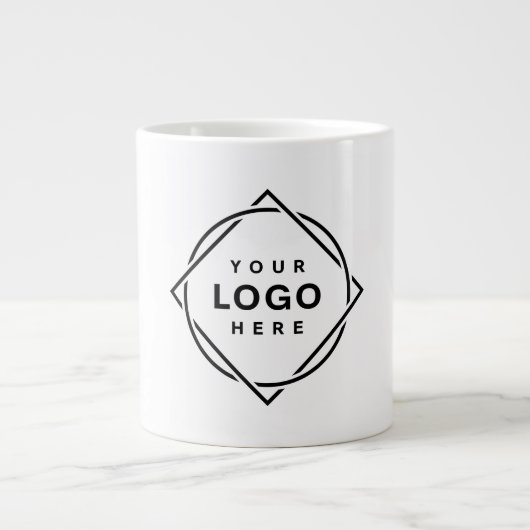 Gepersonaliseerd, stijlvol, modern en minimaal extra grote beker (Voorkant)