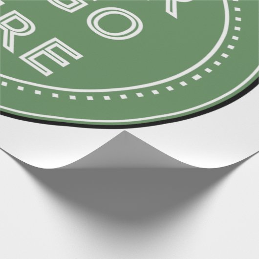 Gepersonaliseerd, stijlvol, modern & minimaal cadeaupapier (Hoek)