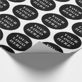 Gepersonaliseerd, stijlvol, modern & minimaal cadeaupapier (Hoek)