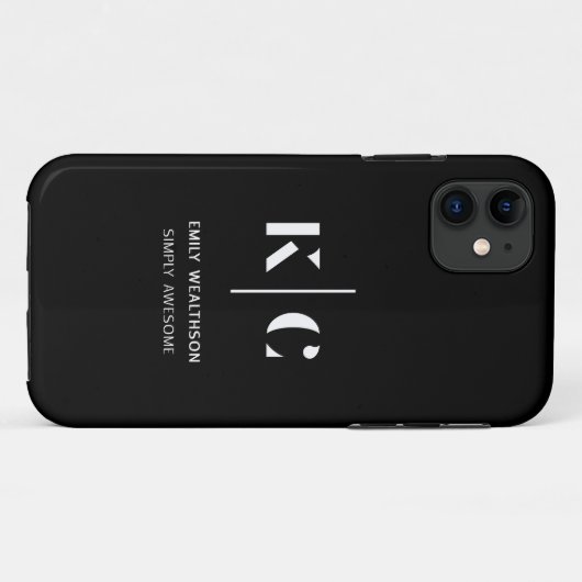 Gepersonaliseerd, stijlvol, modern & minimaal Case-Mate iPhone case (Achterkant (horizontaal))