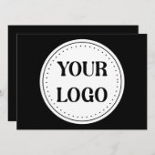 Gepersonaliseerd, stijlvol, modern & minimaal feestdagenkaart (Voorkant / Achterkant)