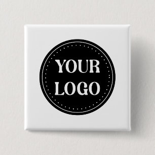 Gepersonaliseerd, stijlvol, modern & minimaal vierkante button 5,1 cm
