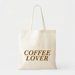 Gepersonaliseerd stijlvolle moderne koffie liefheb tote bag