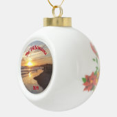 Gepersonaliseerd strand bij Sunset Ball Ornament (Rechts)