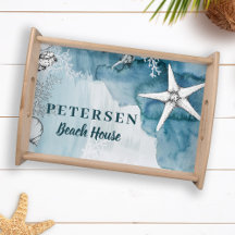 Gepersonaliseerd strandhuis modern zeester familie