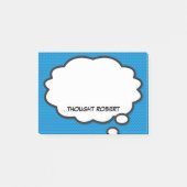 Gepersonaliseerd stripboek Funny Think Bubble Post-it® Notes (Voorkant)