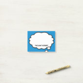 Gepersonaliseerd stripboek Funny Think Bubble Post-it® Notes (Op bureau)