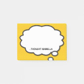 Gepersonaliseerd stripboek praatwolkje post-it® notes (Voorkant)