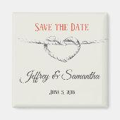 Gepersonaliseerd Stropdas van de knoop / Save the Magneet (Voorkant)