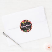 Gepersonaliseerd Sugar Scrub-label Ronde Sticker (Envelop)