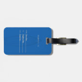 Gepersonaliseerd Surf Bagagelabel (Achterkant horizontaal)