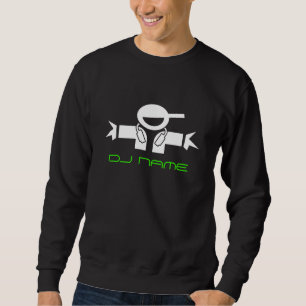 Gepersonaliseerd sweatshirt   van DJ van de Muziek
