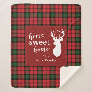 Gepersonaliseerd Sweet Home Tartan Clan Kerr Pset Sherpa Deken