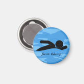 Gepersonaliseerd Swim Magnet Magneet (Voorkant / Achterkant)