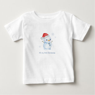 Gepersonaliseerd T-shirt met ‘eerste kerstdag’