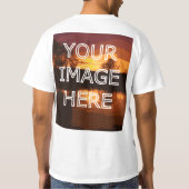 Gepersonaliseerd T-Shirt met foto en tekst (Achterkant)