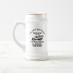 Gepersonaliseerd tachtig vintage 80ste verjaardags bierpul