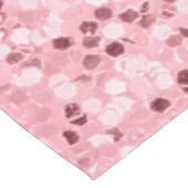 Gepersonaliseerd tafelkleed Roos Gold Glitter (Gekanteld)