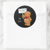 Gepersonaliseerd tandenbrood Vakbakkers Ronde Sticker (Tas)